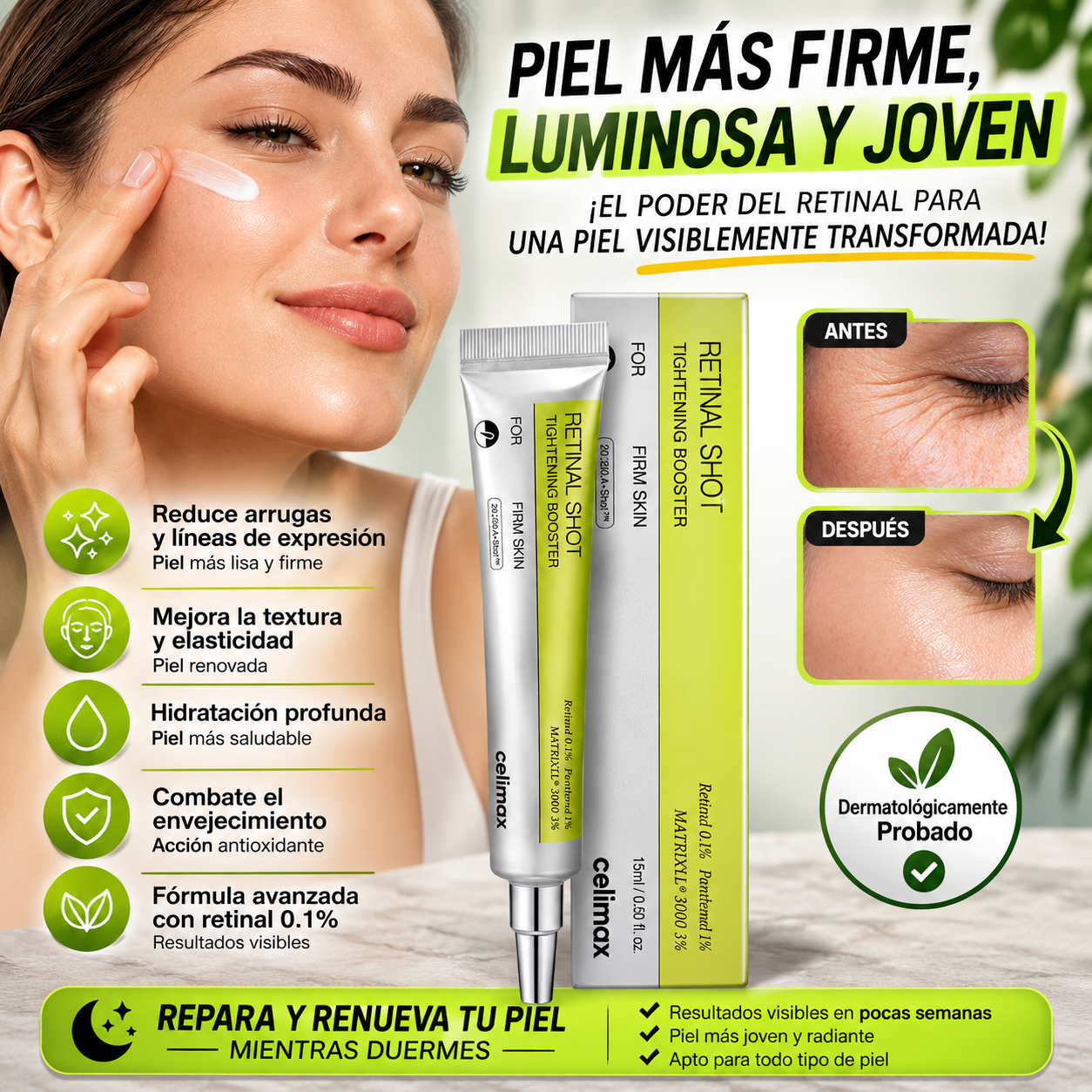 Crema Facial con Retinal 0.1% Antiarrugas | RETINALUX™