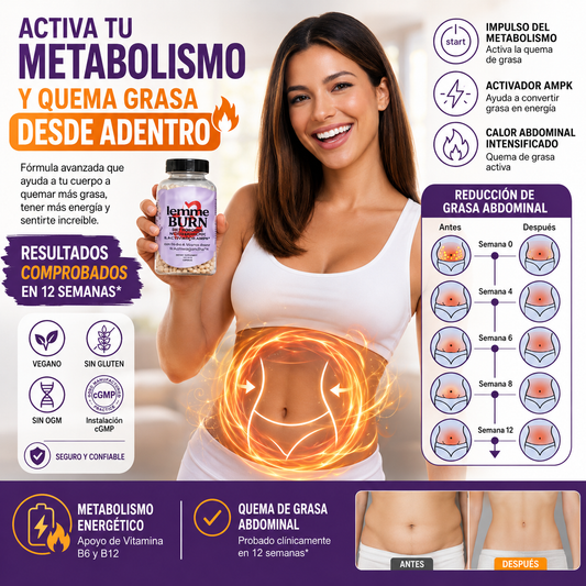 Suplemento para el Apoyo al  Metabolismo Lemme Burn