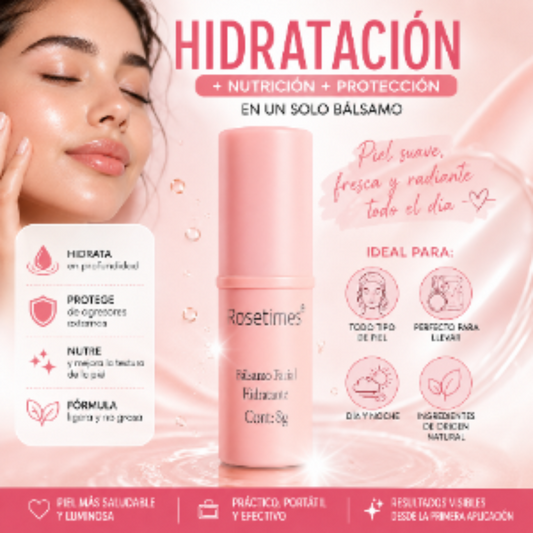 Bálsamo Facial Hidratante y Reparador para Piel Seca